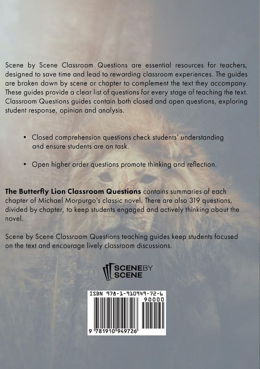 Produktbild: The Butterfly Lion Classroom Questions