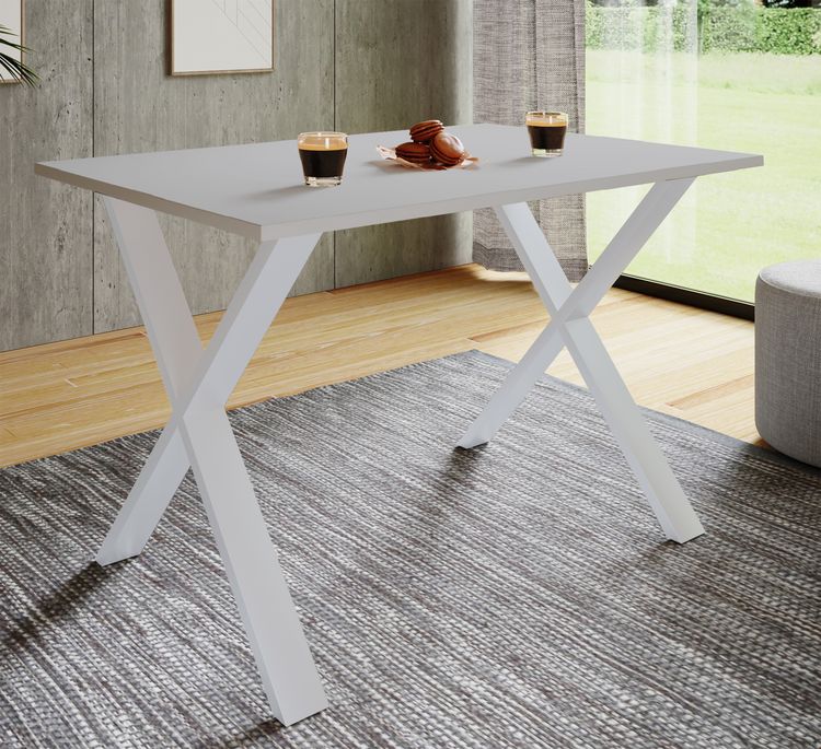 Produktbild: Premium Holz Esstisch Tisch Xona X Wei&szlig;