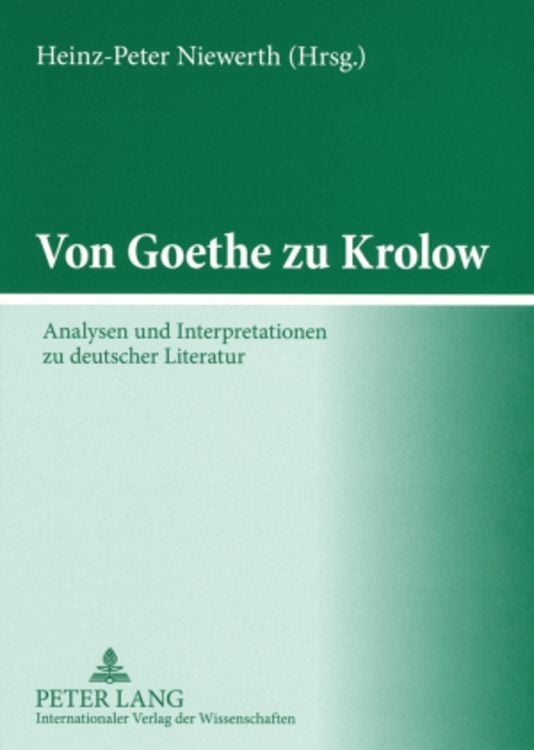 Produktbild: Von Goethe zu Krolow