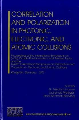 Produktbild: Correlation and Polarization in Photonic, Electronic, and Atomic Collisions