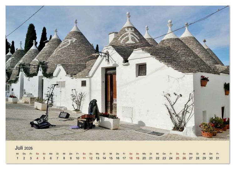 Produktbild: Apulien ... der S&uuml;den Italiens (Wandkalender 2026 DIN A3 quer), CALVENDO Monatskalender