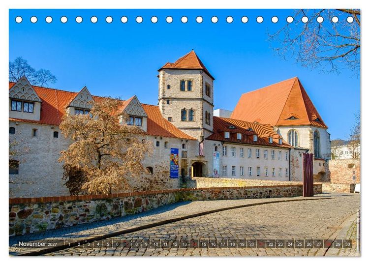 Produktbild: Ein Blick auf Halle an der Saale (Tischkalender 2027 DIN A5 quer), CALVENDO Monatskalender