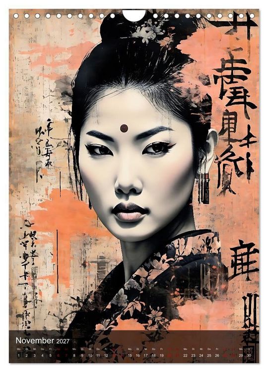 Produktbild: Geisha - Asian Spirit (Wandkalender 2027 DIN A4 hoch), CALVENDO Monatskalender