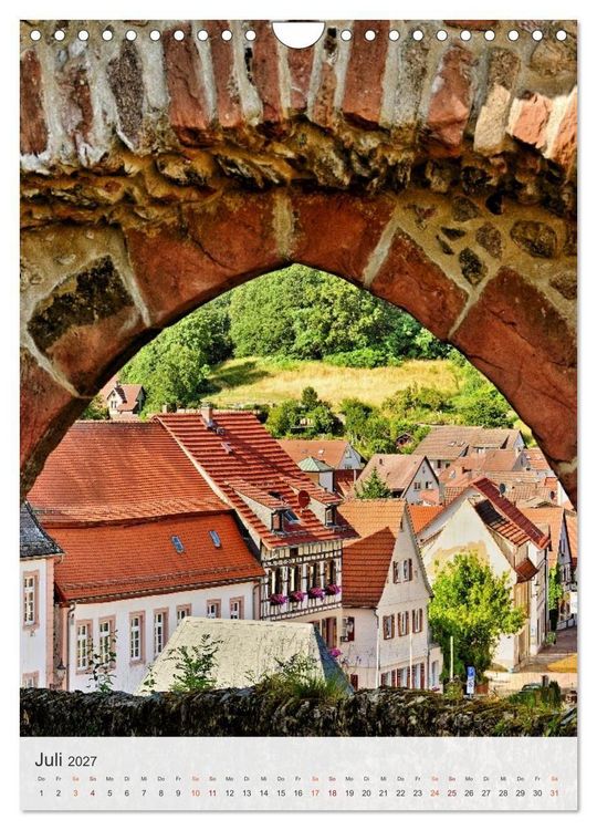 Produktbild: Lindenfels im Odenwald (Wandkalender 2027 DIN A4 hoch), CALVENDO Monatskalender