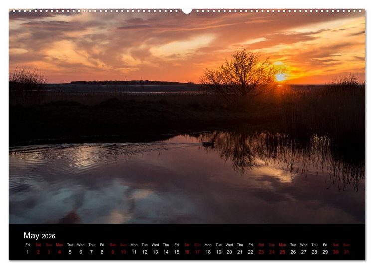 Produktbild: Wirral Reflections (High Quality Premium Wall Calendar 2026 DIN A2 landscape),CALVENDO 12 Month Wall Calendar