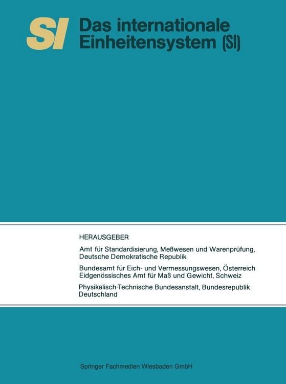 Produktbild: SI Das Internationale Einheitensystem