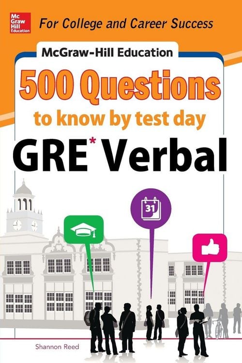 Produktbild: McGraw-Hill Education 500 GRE Verbal Questions to Know by Test Day
