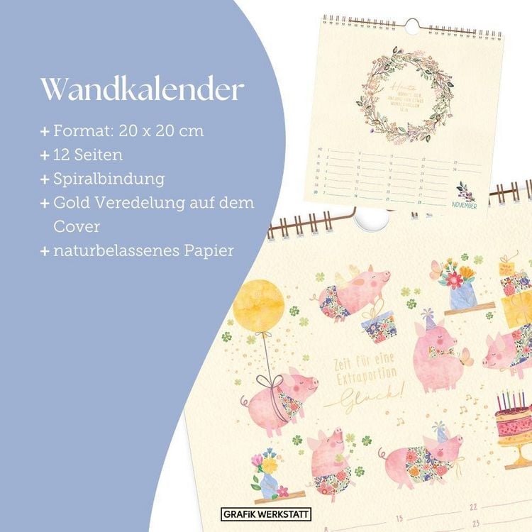Produktbild: Wandkalender quadratisch 2027 Lieblingstage