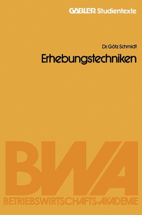 Produktbild: Erhebungstechniken