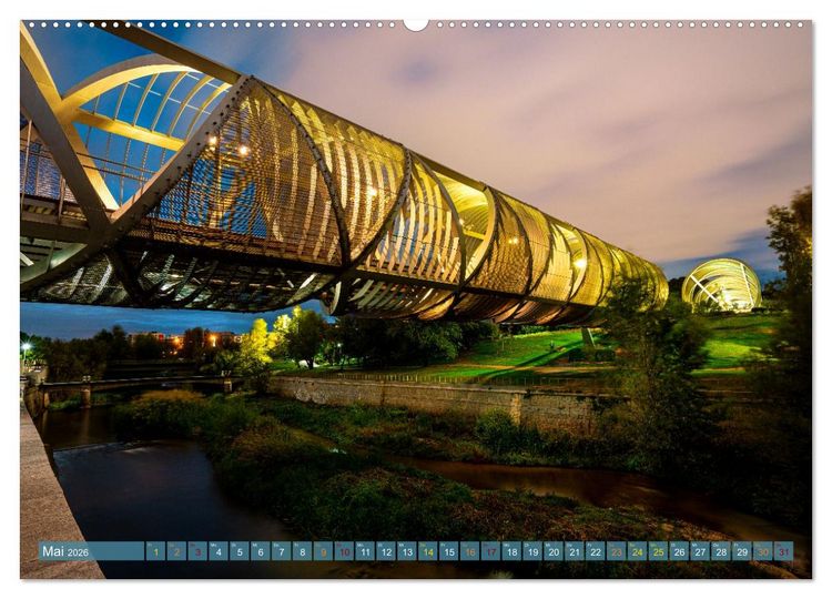 Produktbild: RIVERSIDE BLUES - Abends am Fluss (Wandkalender 2026 DIN A2 quer), CALVENDO Monatskalender