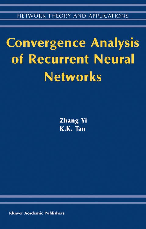 Produktbild: Convergence Analysis of Recurrent Neural Networks
