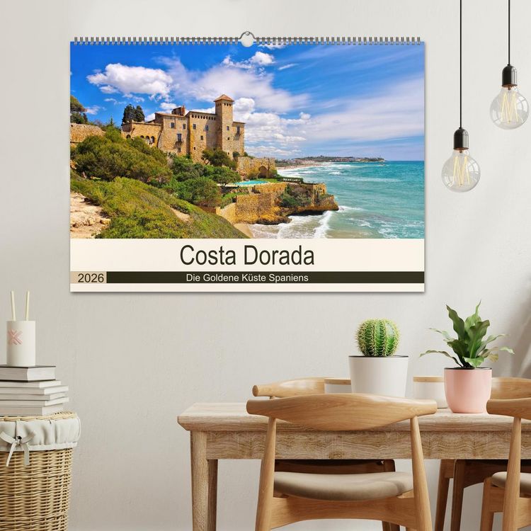 Produktbild: Costa Dorada - Die Goldene K&uuml;ste Spaniens (Wandkalender 2026 DIN A2 quer), CALVENDO Monatskalender