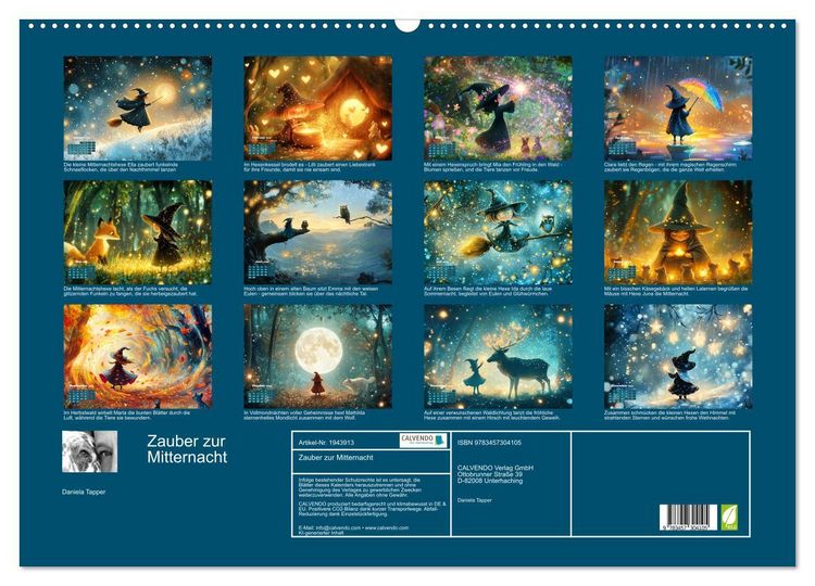 Produktbild: Zauber zur Mitternacht (Wandkalender 2026 DIN A2 quer), CALVENDO Monatskalender