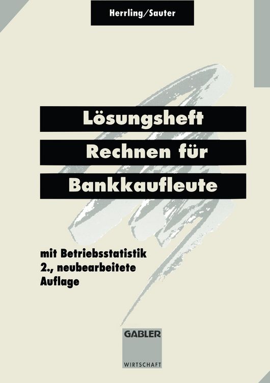Produktbild: L&ouml;sungsheft Rechnen f&uuml;r Bankkaufleute