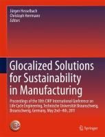 Produktbild: Glocalized Solutions for Sustainability in Manufacturing
