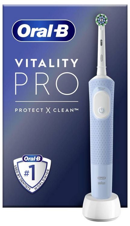Produktbild: Oral-B Braun Vitality Pro D103, blau 4210201446392 Elektrische Zahnb&uuml;rste Grau, Wei&szlig;