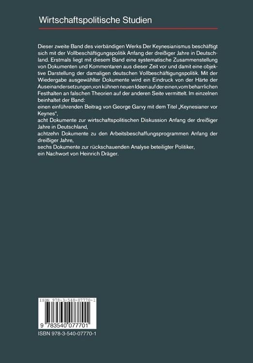 Produktbild: Der Keynesianismus II