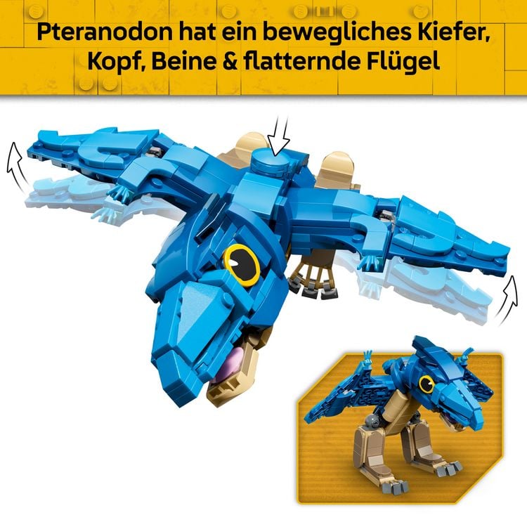 Produktbild: LEGO Jurassic World 77977 Baby-Dinosaurier: Pteranodon, Bauspielzeug f&uuml;r Kinder ab 7 Jahren