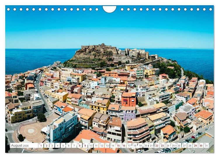 Produktbild: Sardinien. Sch&ouml;ne Landschaften und bunte St&auml;dte. (Wandkalender 2026 DIN A4 quer), CALVENDO Monatskalender