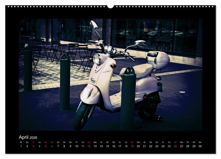 Produktbild: Motorroller (Wandkalender 2026 DIN A2 quer), CALVENDO Monatskalender