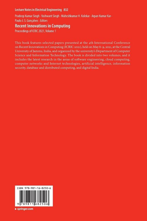 Produktbild: Recent Innovations in Computing