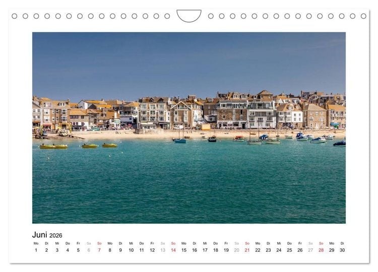 Produktbild: Cornwall - Land zwischen den Meeren (Wandkalender 2026 DIN A4 quer), CALVENDO Monatskalender