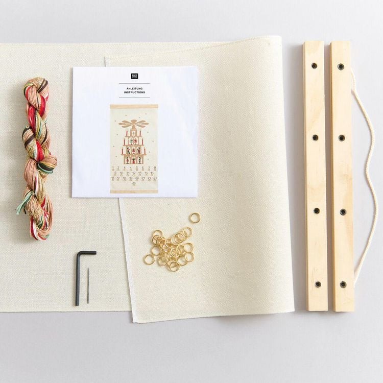 Produktbild: Stickpackung Gez&auml;hlter Kreuzstich, Adventskalender, 100%