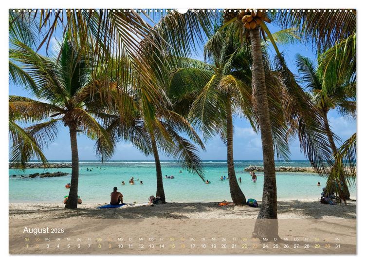 Produktbild: Guadeloupe - Karibische Traumstr&auml;nde (hochwertiger Premium Wandkalender 2026 DIN A2 quer), Kunstdruck in Hochglanz