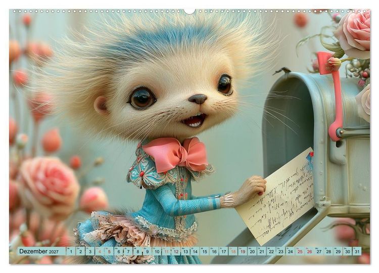 Produktbild: Vom Gl&uuml;ck, ein kleiner Otter zu sein (Wandkalender 2027 DIN A2 quer), CALVENDO Monatskalender