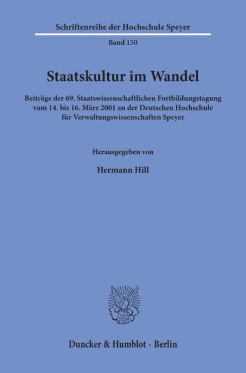 Produktbild: Staatskultur im Wandel.
