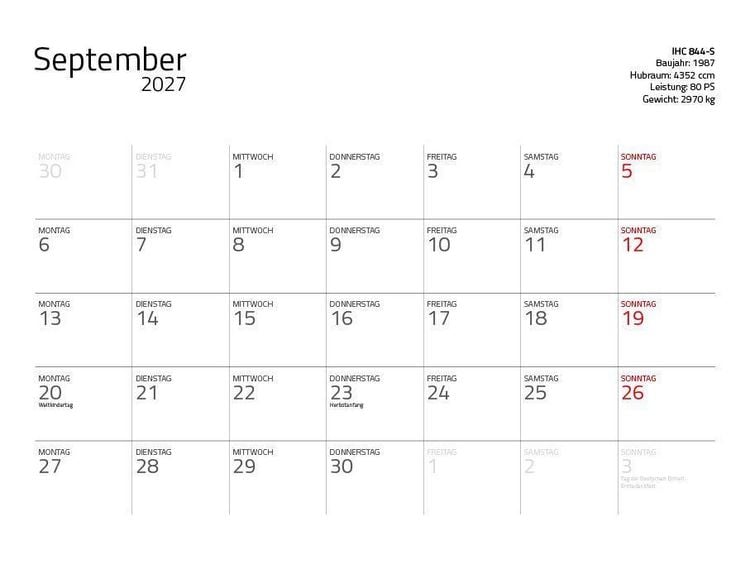 Produktbild: Traktor Klassiker 2027 &ndash; Eintragkalender