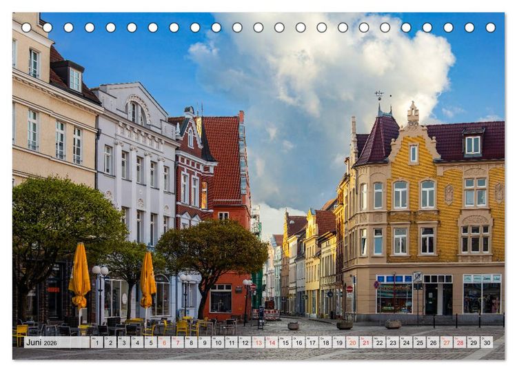 Produktbild: G&uuml;strow Impressionen (Tischkalender 2026 DIN A5 quer), CALVENDO Monatskalender