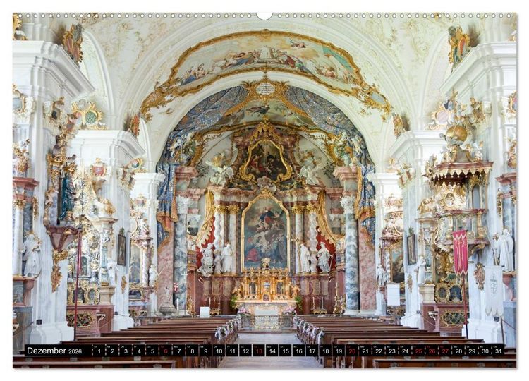 Produktbild: Gottesh&auml;user und Kathedralen (hochwertiger Premium Wandkalender 2026 DIN A2 quer), Kunstdruck in Hochglanz