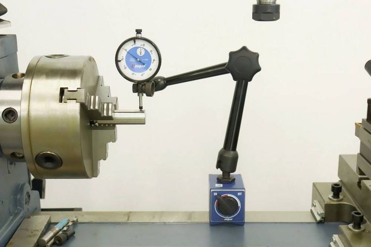 Produktbild: Dasqua 7611-1012 Magnetfu&szlig; mit Messuhr-Set (L x B x H) 305 x 190 x 60 mm 10 mm Ablesung: 0.01 mm