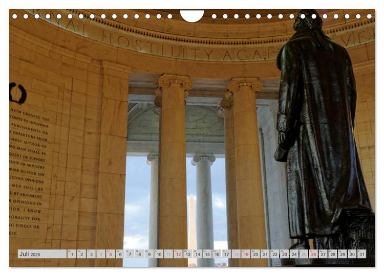 Produktbild: Washington D.C. (Wandkalender 2026 DIN A4 quer), CALVENDO Monatskalender