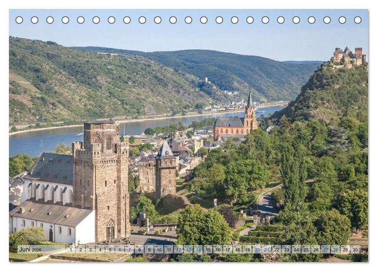 Produktbild: Romantisches Rheintal (Tischkalender 2026 DIN A5 quer), CALVENDO Monatskalender