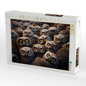 Produktbild: CALVENDO Puzzle Viele Eulen auf einem Bild | 2000 Teile Lege-Gr&ouml;&szlig;e 90x67cm Foto-Puzzle f&uuml;r gl&uuml;ckliche Stunden