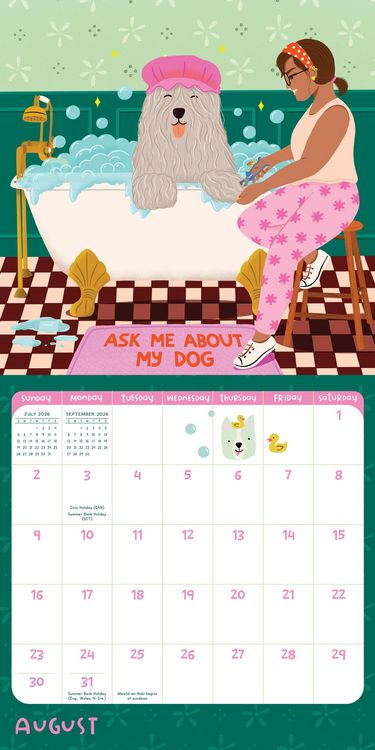 Produktbild: Dog Mom Wall Calendar 2026