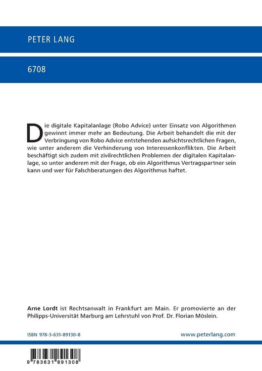 Produktbild: Das Recht der digitalen Kapitalanlage