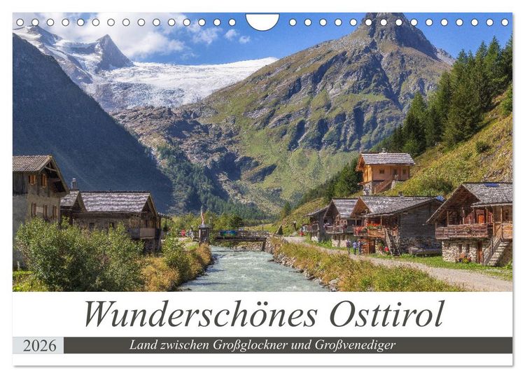 Produktbild: Wundersch&ouml;nes Osttirol (Wandkalender 2026 DIN A4 quer), CALVENDO Monatskalender