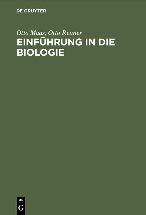 Produktbild: Einf&uuml;hrung in die Biologie