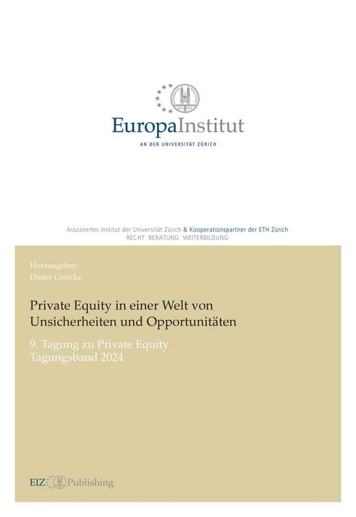 Bild vom Artikel Private Equity in einer Welt von Unsicherheiten und Opportunitäten vom Autor Dieter Gericke
