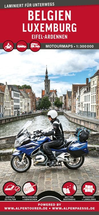 Bild vom Artikel MoTourMaps Belgien - Luxemburg Auto- und Motorradkarte 1:300.000 vom Autor MoTourMedia