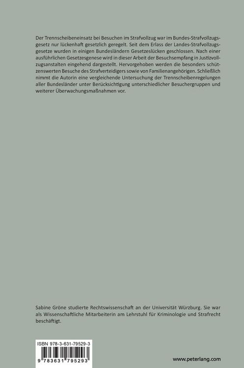 Produktbild: Der Trennscheibeneinsatz beim Besuchsempfang von Strafgefangenen