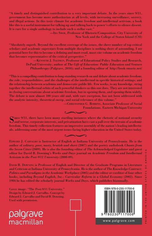 Produktbild: Academic Freedom in the Post-9/11 Era
