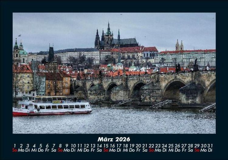 Produktbild: Prag 2026 Fotokalender DIN A5