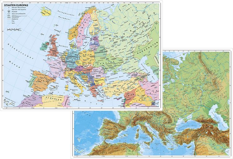 Produktbild: Europa physisch /politisch