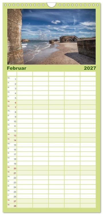 Produktbild: Familienplaner 2027 - D&auml;nemark - Mit dem Wohnmobil durch J&uuml;tland mit 5 Spalten (Wandkalender, 21 x 45 cm) CALVENDO
