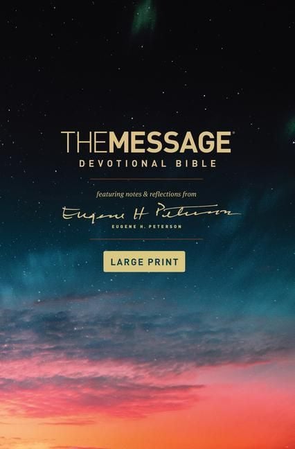 Produktbild: The Message Devotional Bible, Large Print (Hardcover)