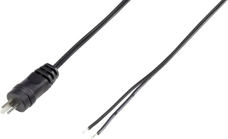 Produktbild: VOLTCRAFT 93015c94 Lautsprecher-Steckverbinder Stecker, gerade Polzahl: 2 Schwarz 1St.
